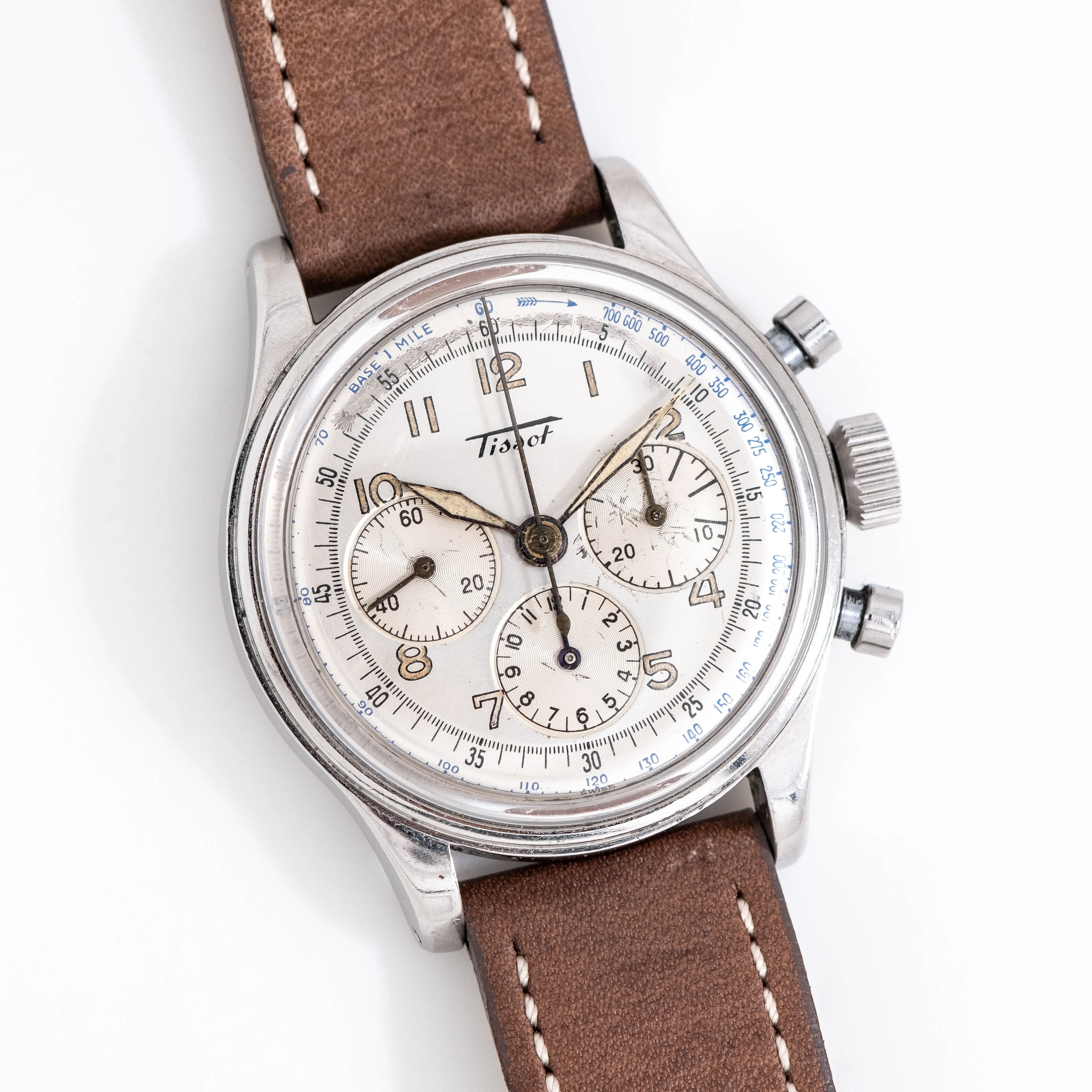 1950's Vintage Tissot Chronograph Ref. 6216-2 in Stainless Steel (# 14995)