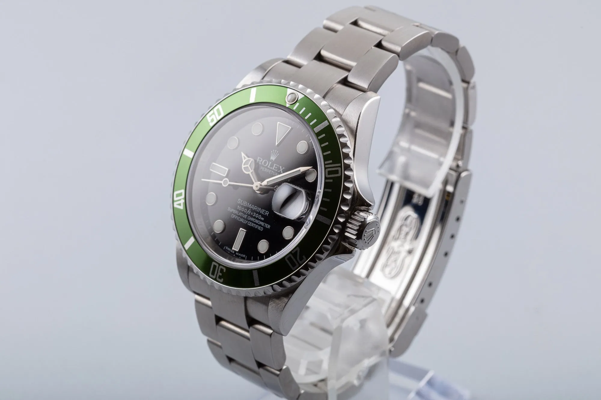 2008 Green Anniversary Rolex Submariner 16610LV