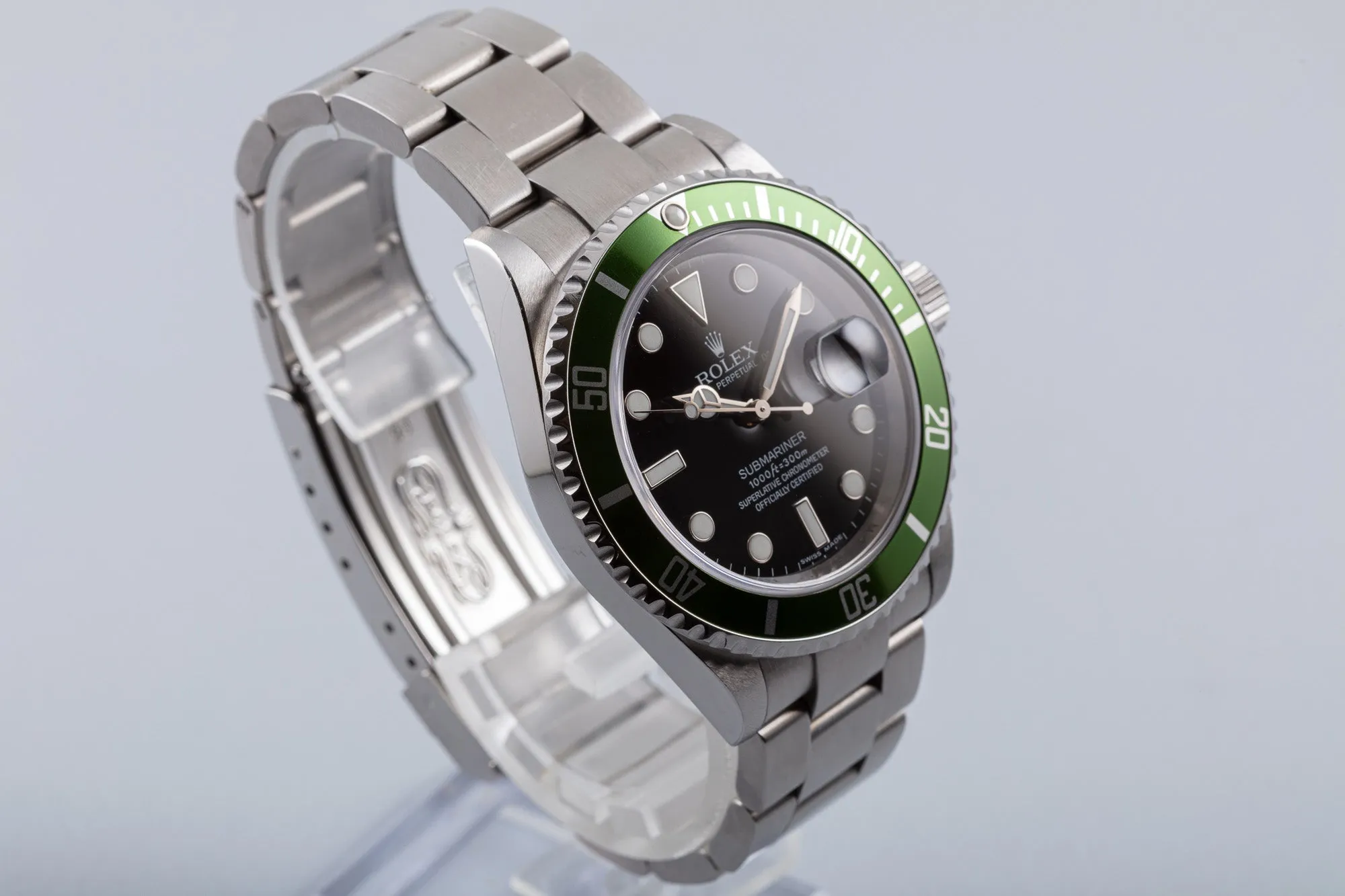 2008 Green Anniversary Rolex Submariner 16610LV