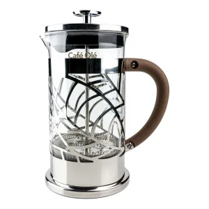 8 Cup Floral Cafetiere, Cut Out Design