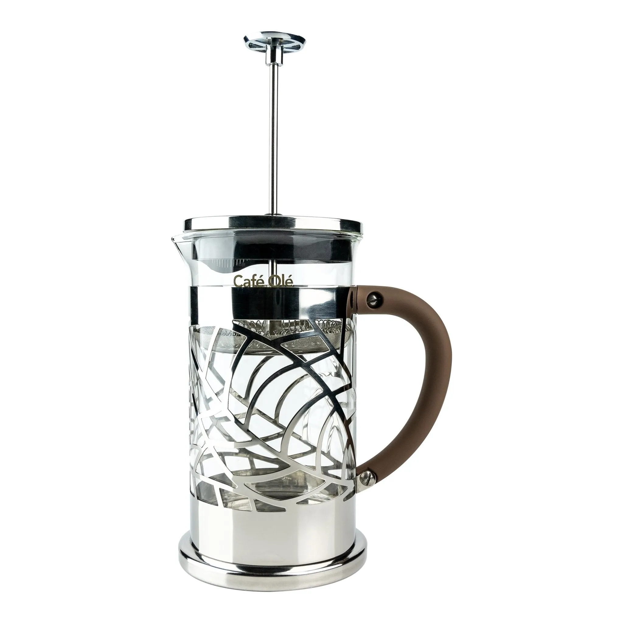 8 Cup Floral Cafetiere, Cut Out Design