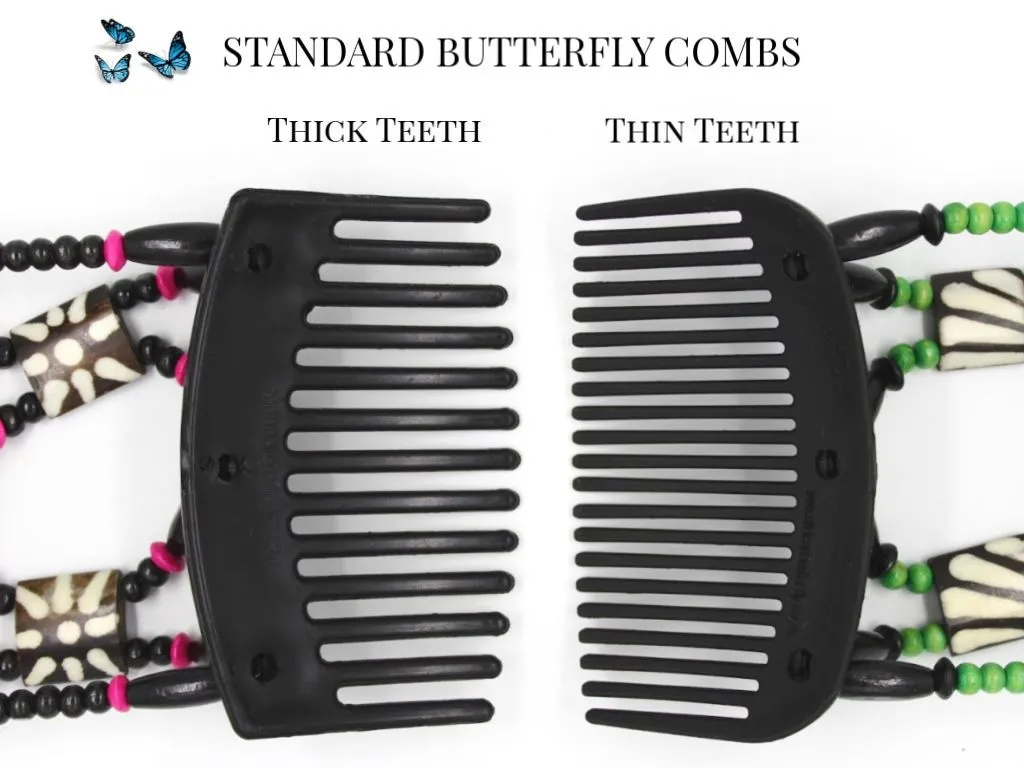 African Butterfly Hair Comb - Dalena Blonde 76