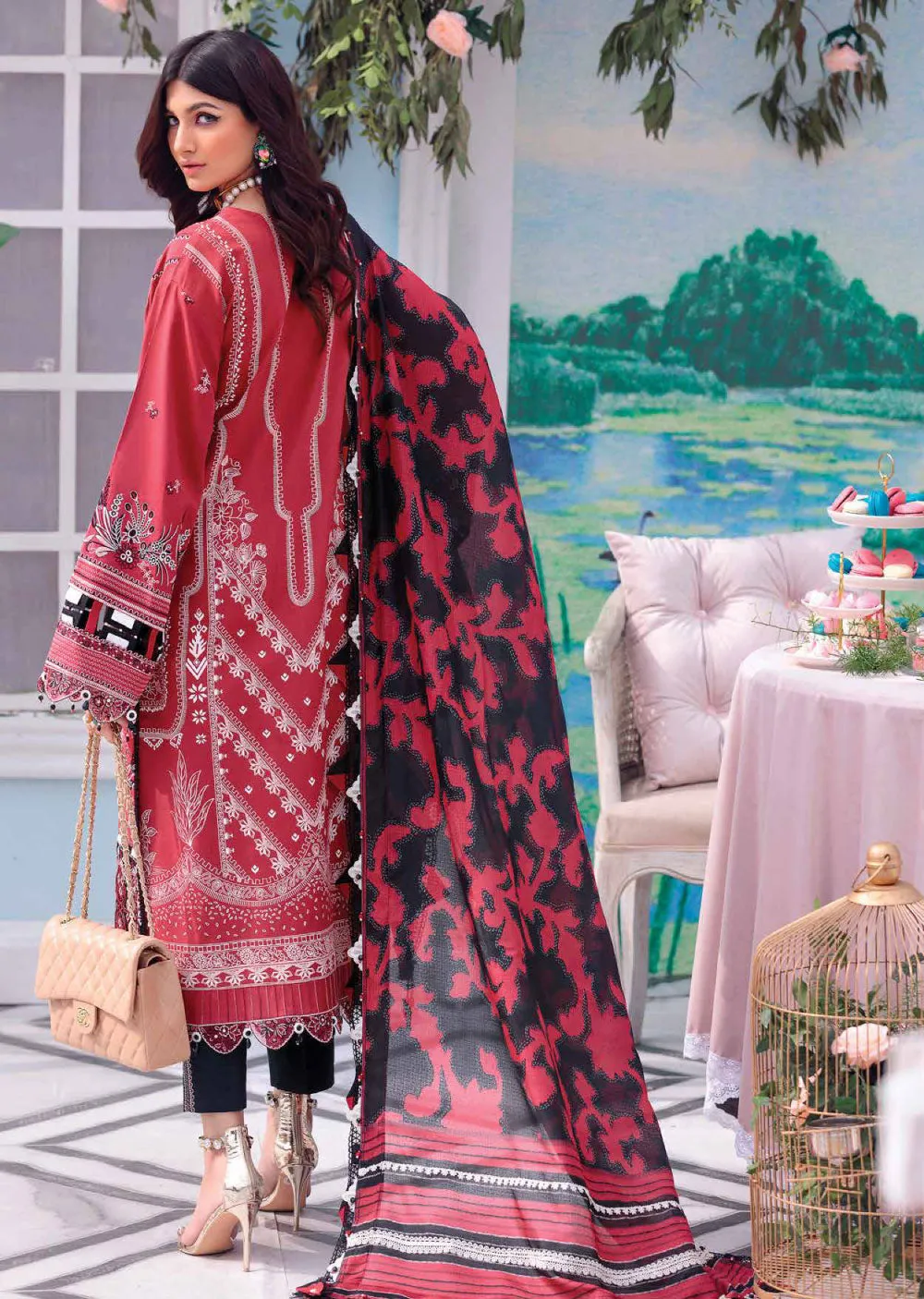 AL22-15 - Unstitched -  Afsana Luxury Lawn Collection by Anaya Chaudhry