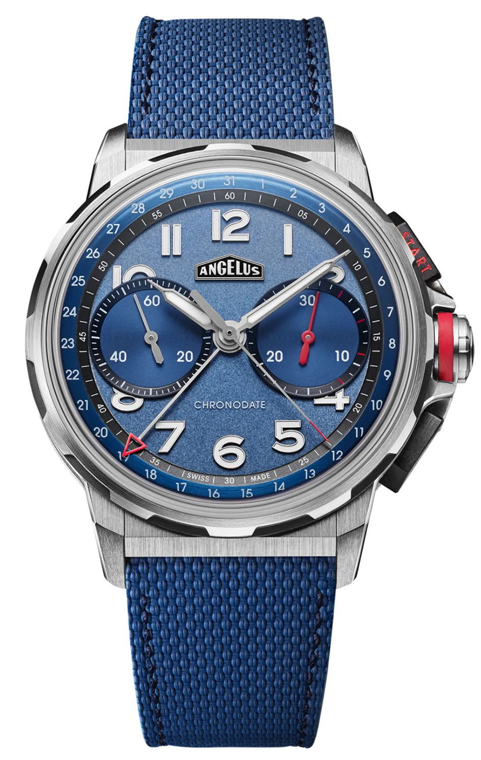 ANG Watch Chronodate Titanium Blue Limited Edition