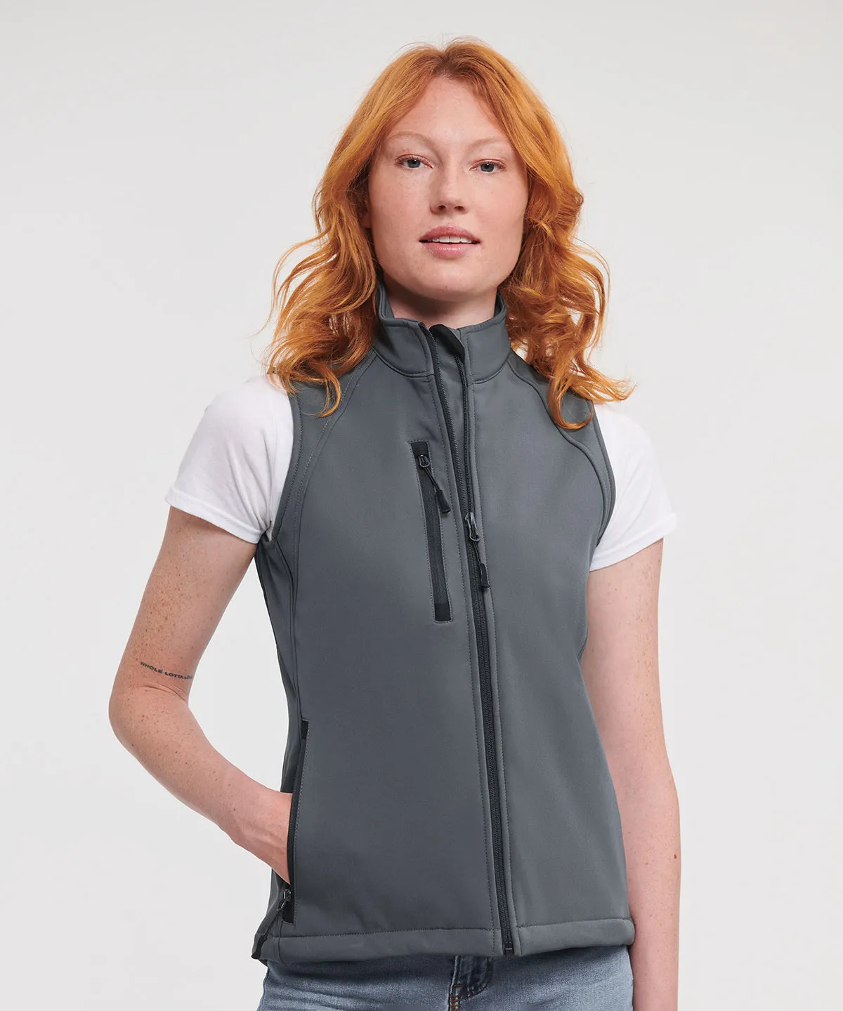 Azure Blue - Women's softshell gilet