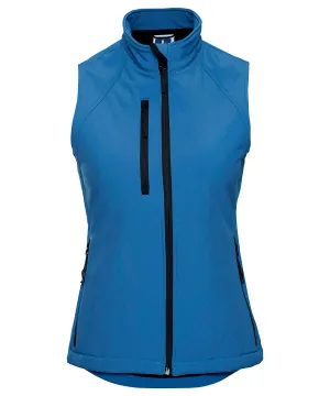 Azure Blue - Women's softshell gilet