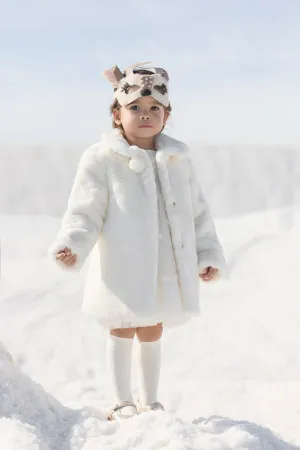 BABY PROMENADE ROMANTIQUE MANTEAU2 - Nacre