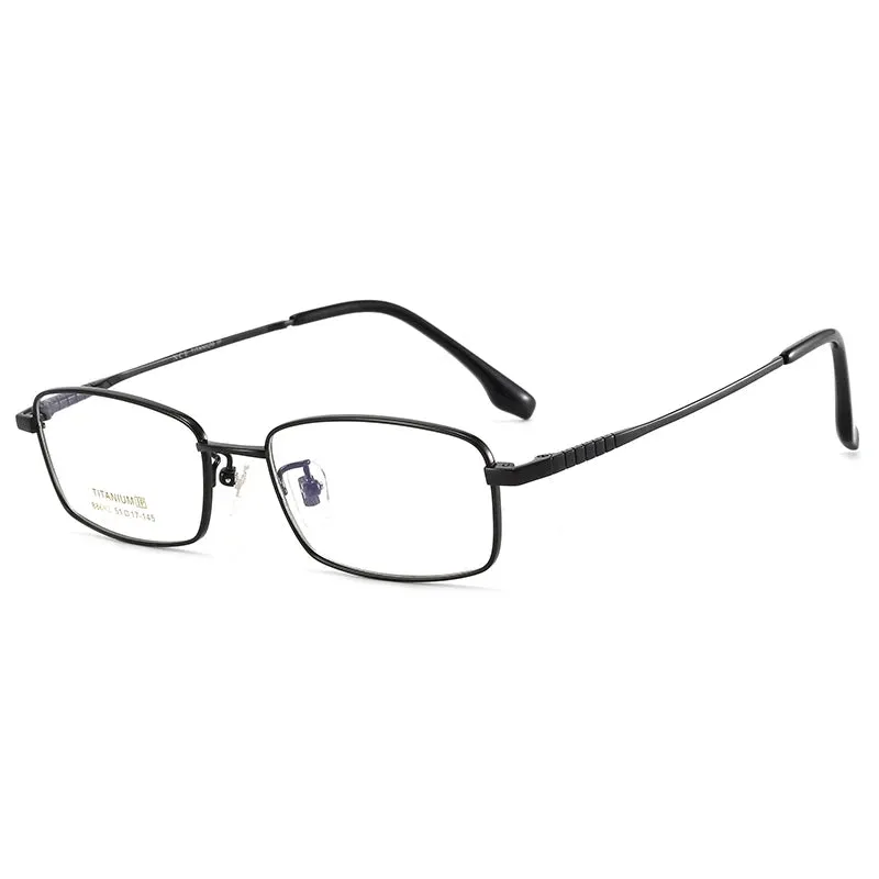 Bclear Unisex Full Rim Square Small Titanium Eyeglasses 86693