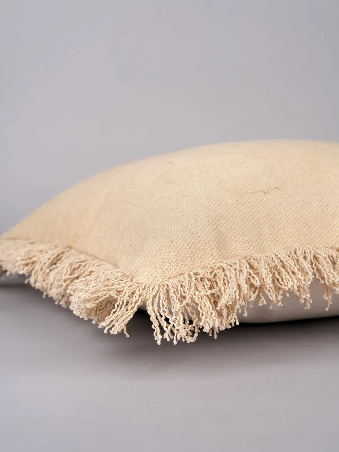 BEIGE - SQUARE CUSHION COVER