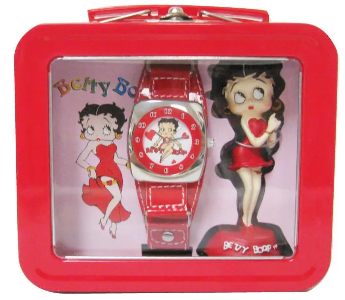 Betty Boop Fashion Watch and Figurine Gift Set