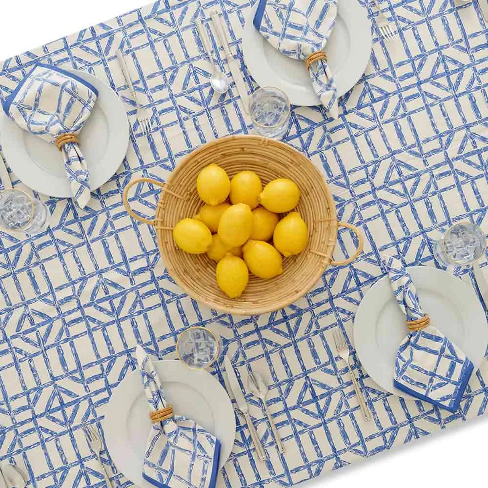 Blue Bamboo Tablecloth