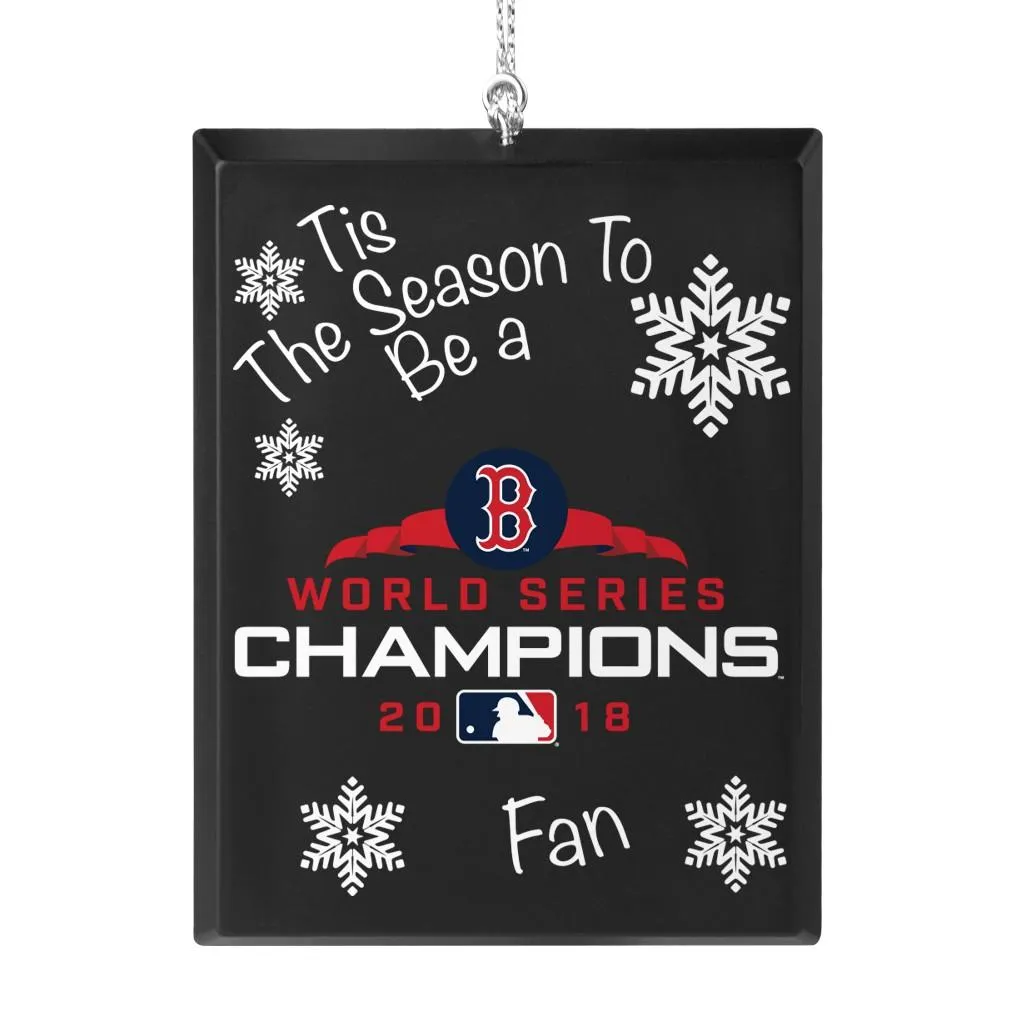 Boston Red Sox 2018 World Series Champions 'Tis the Season Christmas Ornament