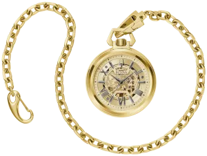 Bulova Sutton Gold Tone Automatic Pocket Watch 97A178