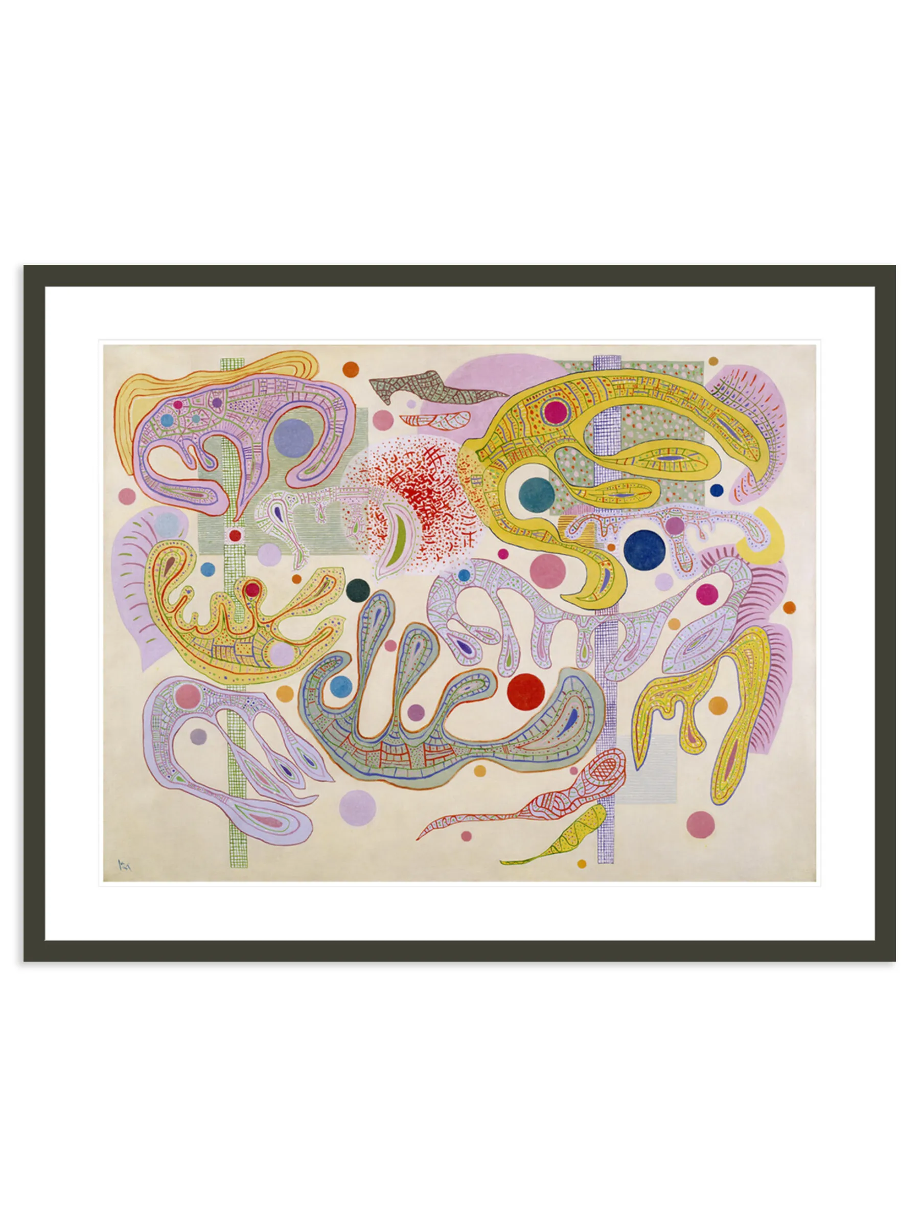 Capricious Forms Print by Wassily Kandinsky