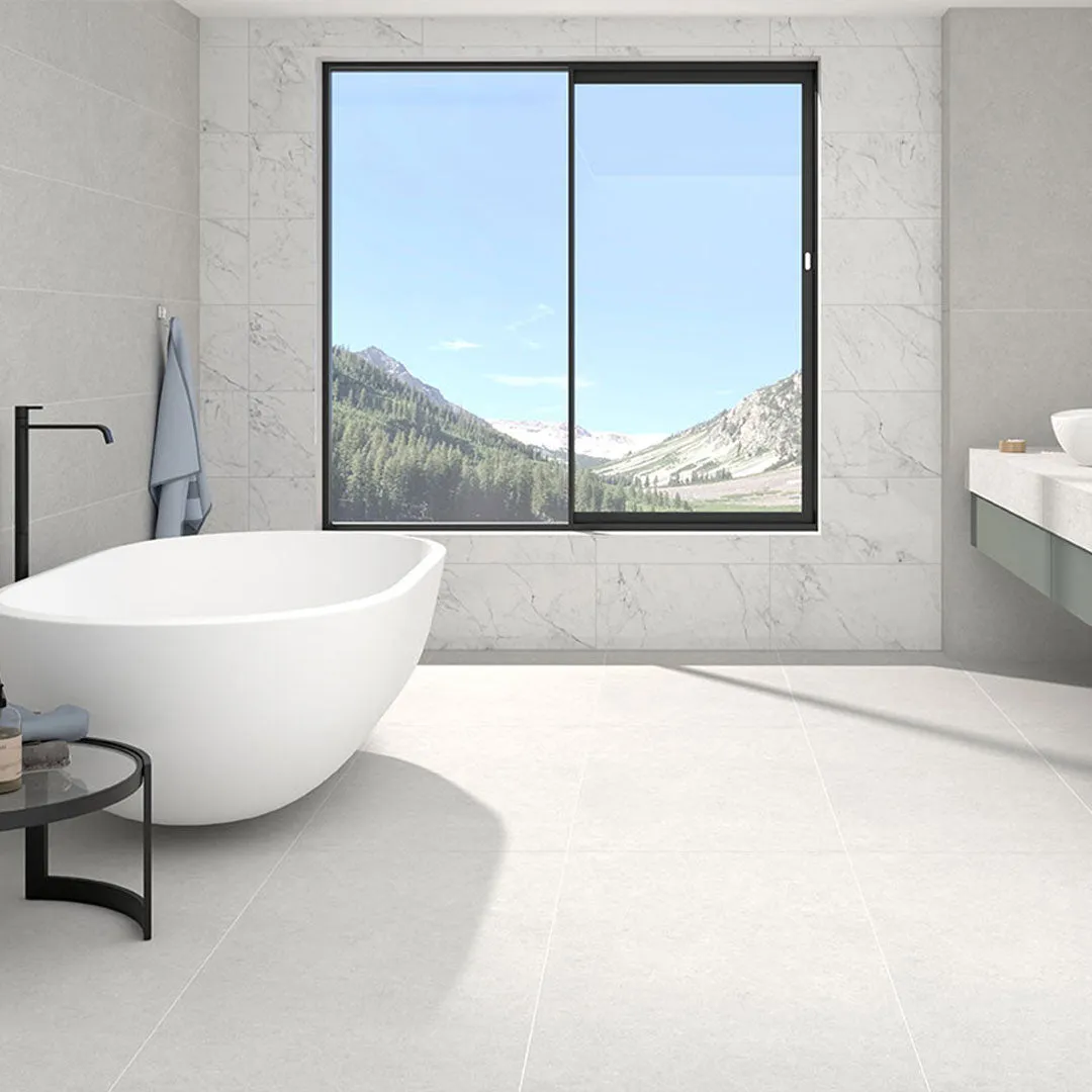 Carrara Bianco Polished, 12" x 24" - Porcelain Tile