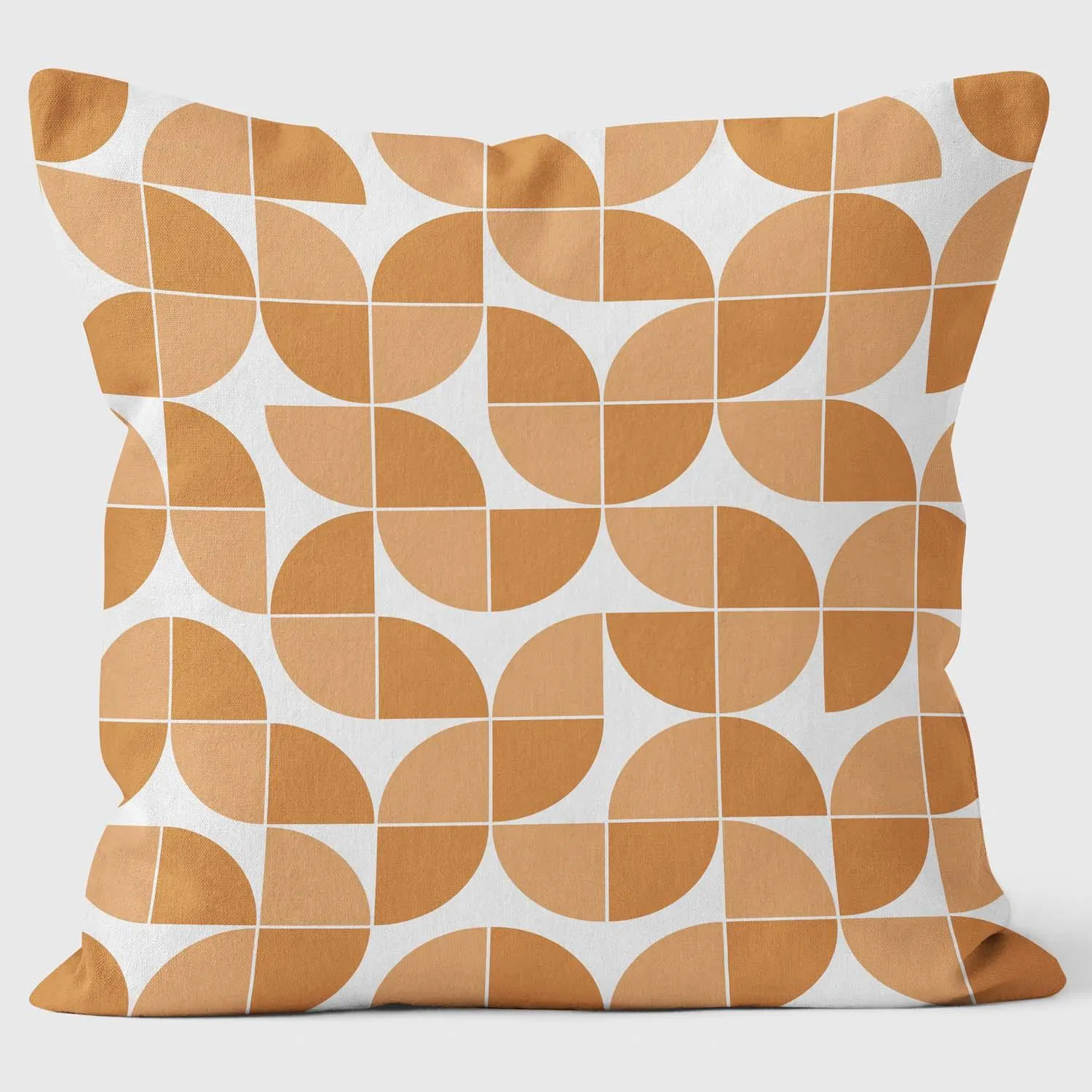 Circles Quarter Orange - Abstract Cushion