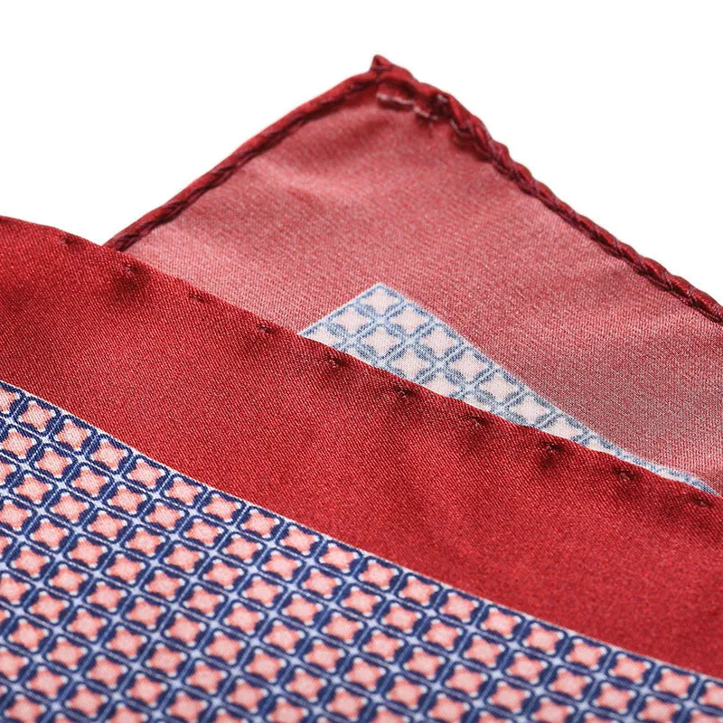 Cranberry Pescara Pocket Square