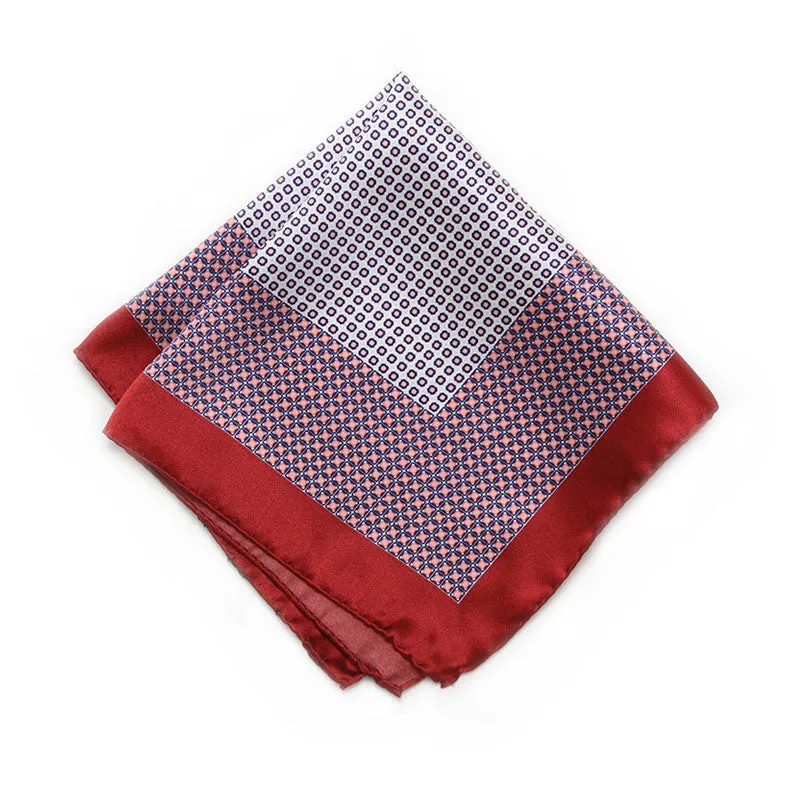 Cranberry Pescara Pocket Square