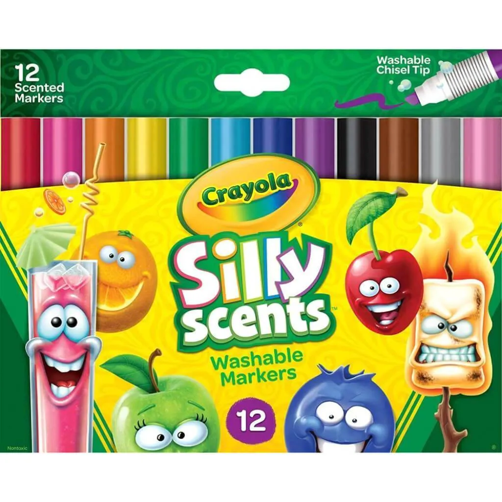 Crayola Silly Scents Scented Markers Washable Assorted