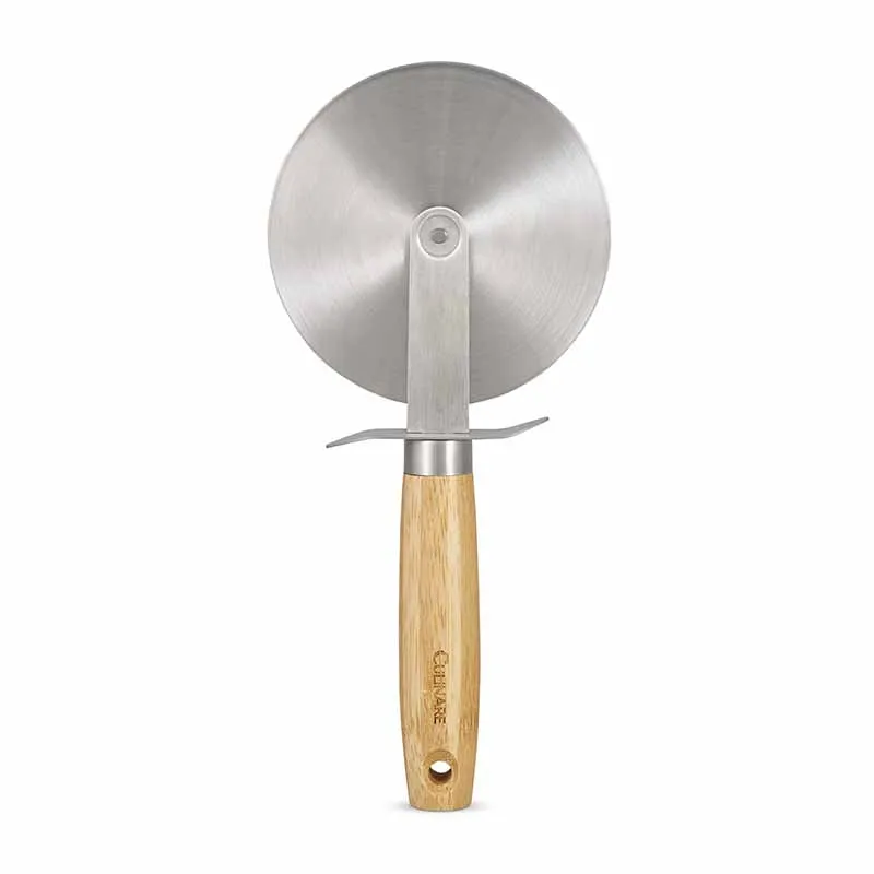 Culinare Naturals Bamboo Handle Pizza Slicer