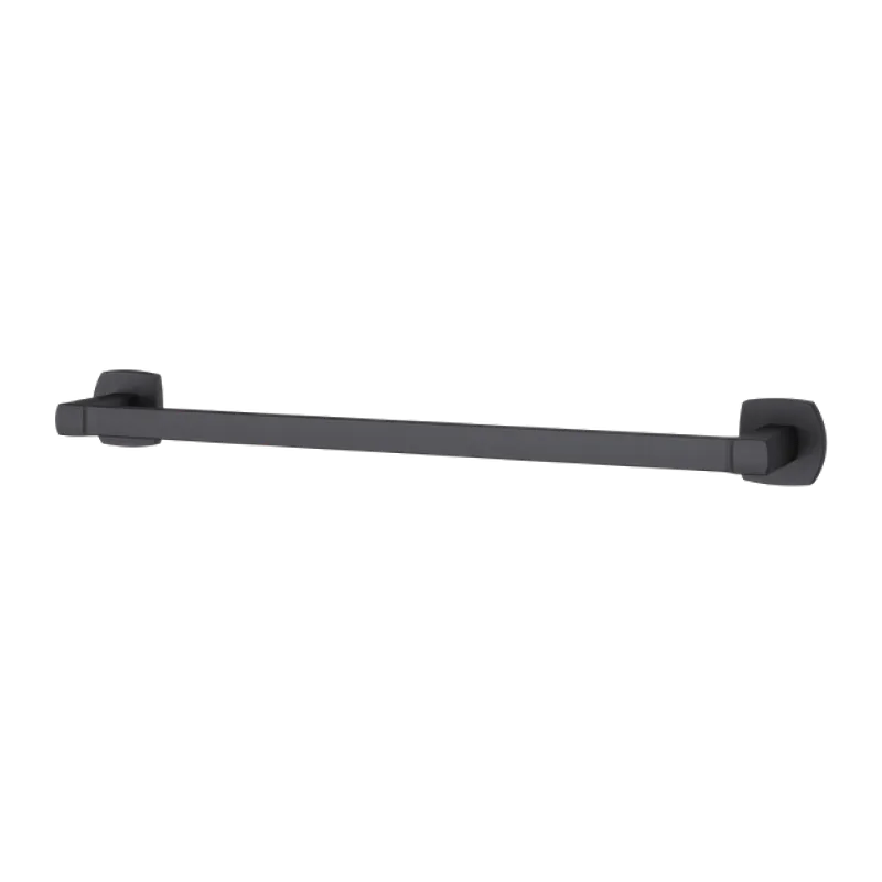 Deckard 20.03" Flat Square Towel Bar in Matte Black