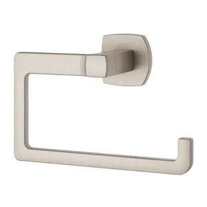 Deckard 7" Flat J-Hook Towel Ring in Brushed Nickel