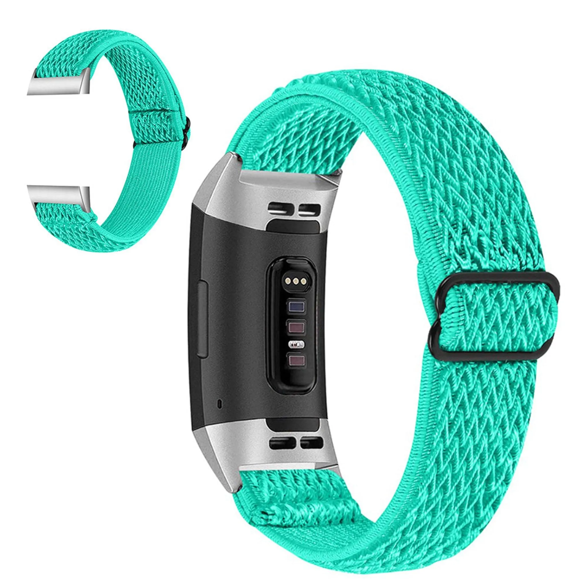 Fitbit Charge 3 nylon sports style watch strap - Mint Green