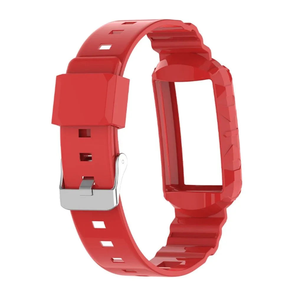 Fitbit Charge 5 / 4 / 3 integrated TPU cover   watch strap - Red