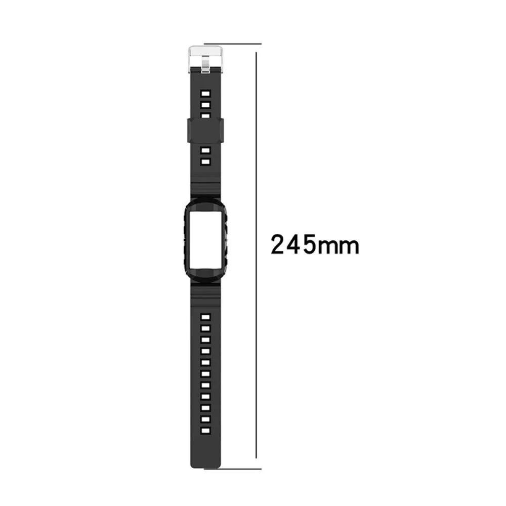 Fitbit Charge 5 / 4 / 3 integrated TPU cover   watch strap - Red