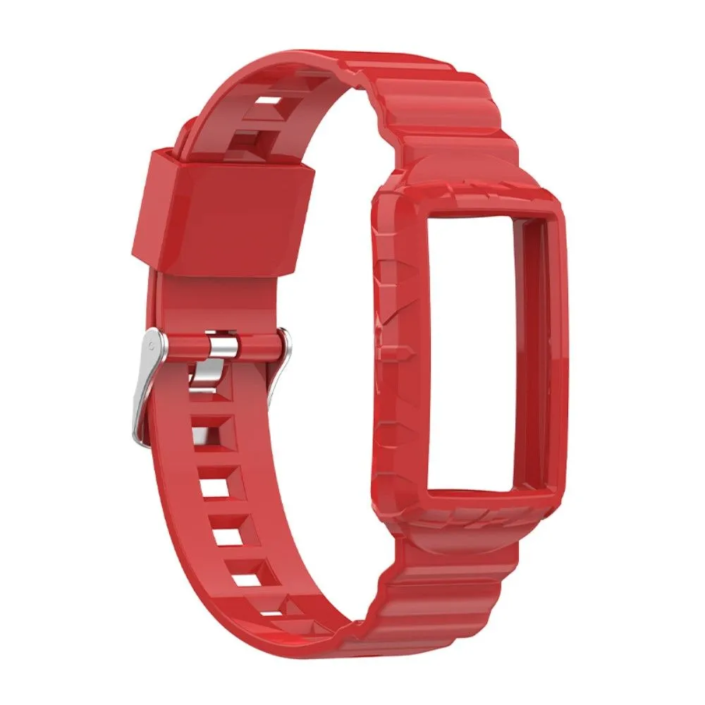 Fitbit Charge 5 / 4 / 3 integrated TPU cover   watch strap - Red