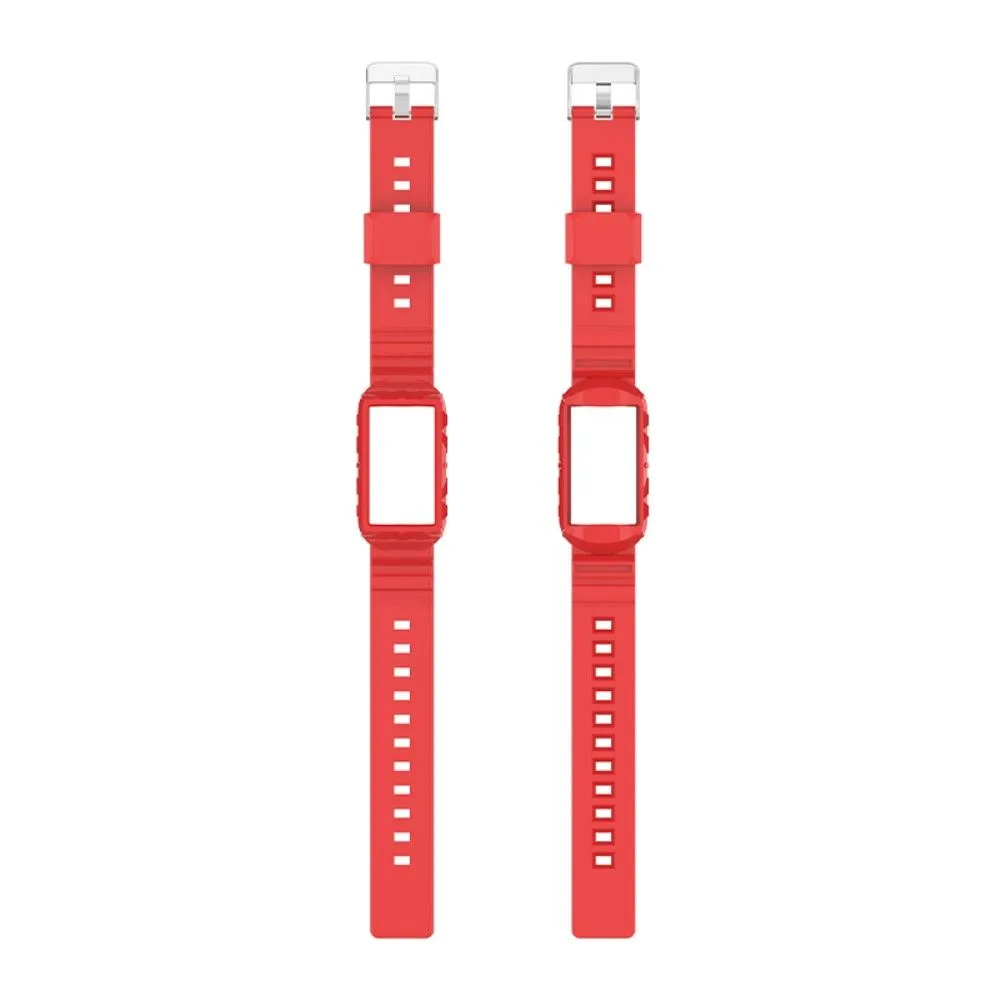 Fitbit Charge 5 / 4 / 3 integrated TPU cover   watch strap - Red