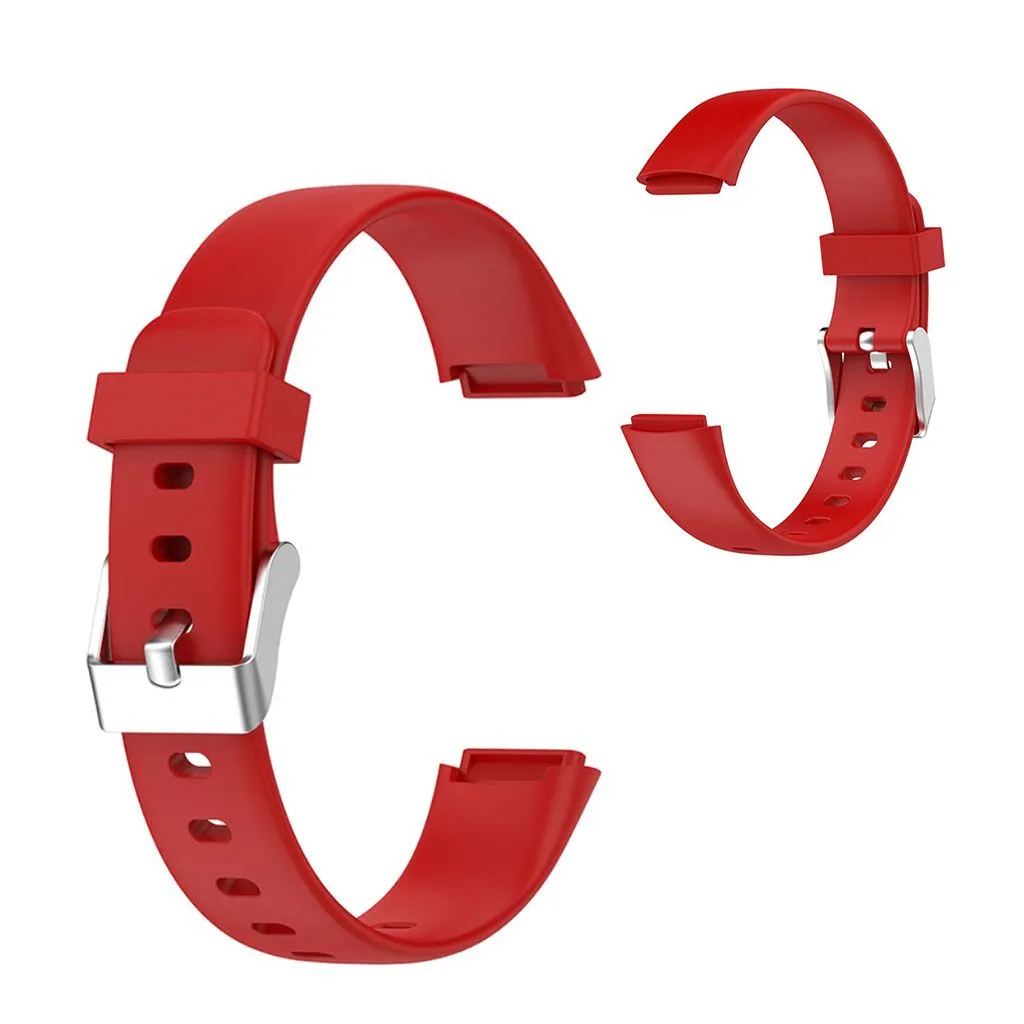 Fitbit Luxe silicone watch strap - Red / Size: L