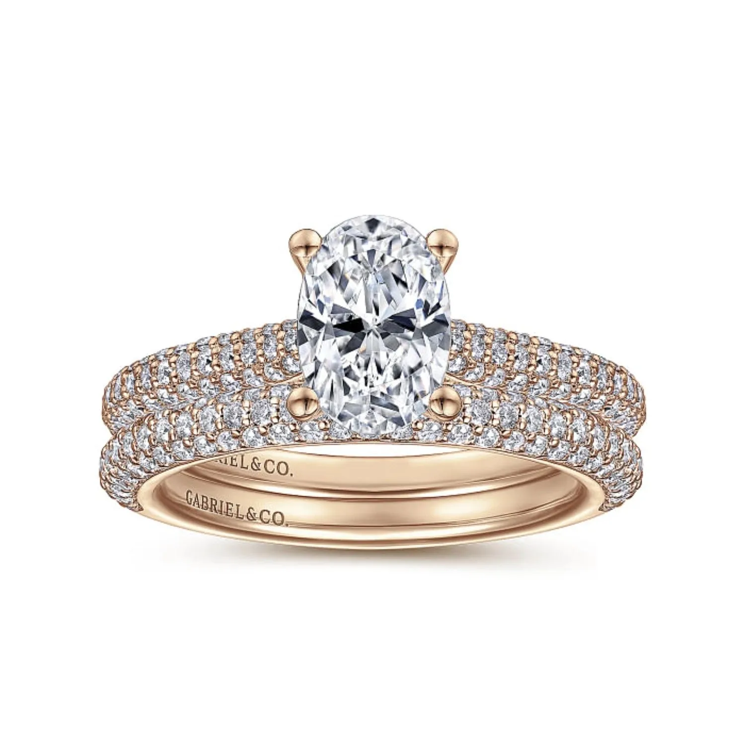 Gabriel & Co. "Brexley" Classic Diamond Halo Engagement Ring