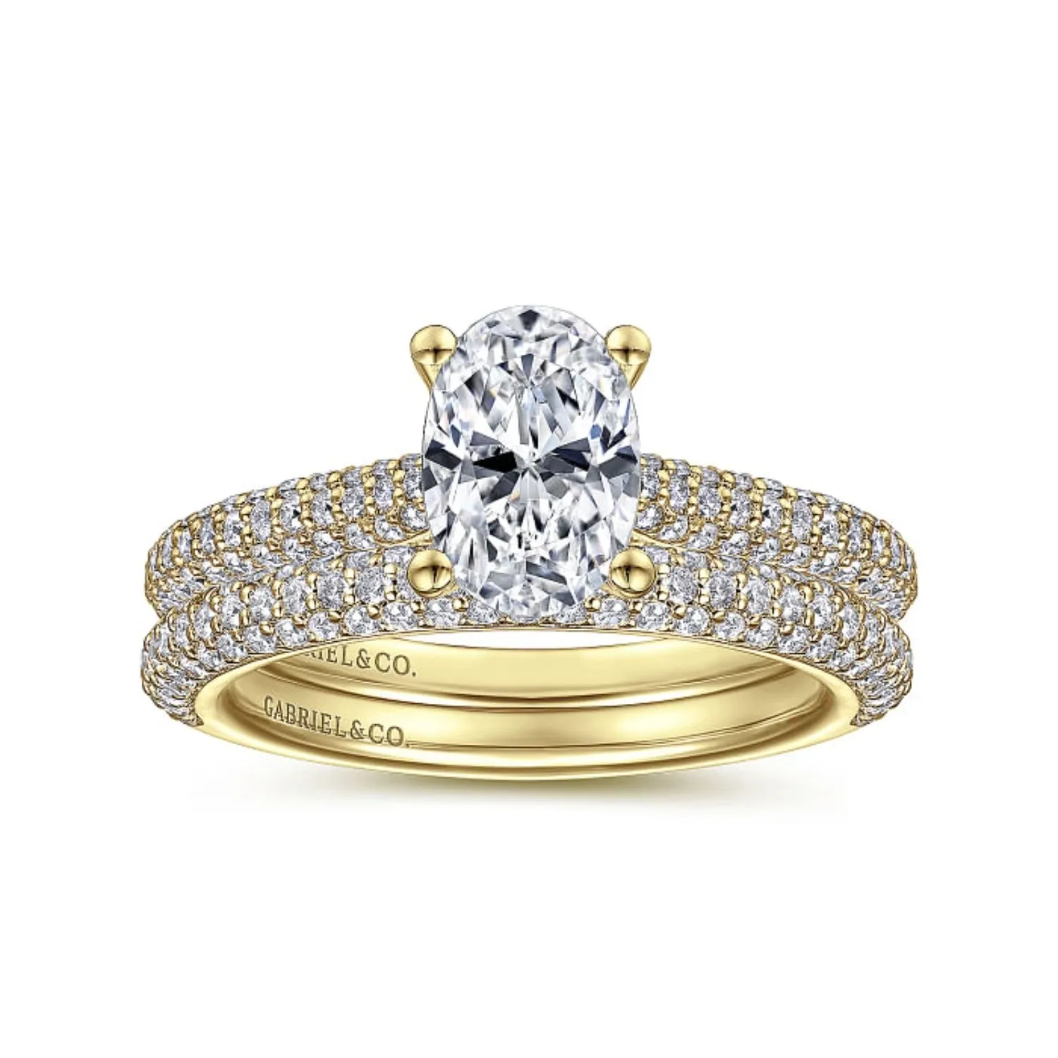 Gabriel & Co. "Brexley" Classic Diamond Halo Engagement Ring