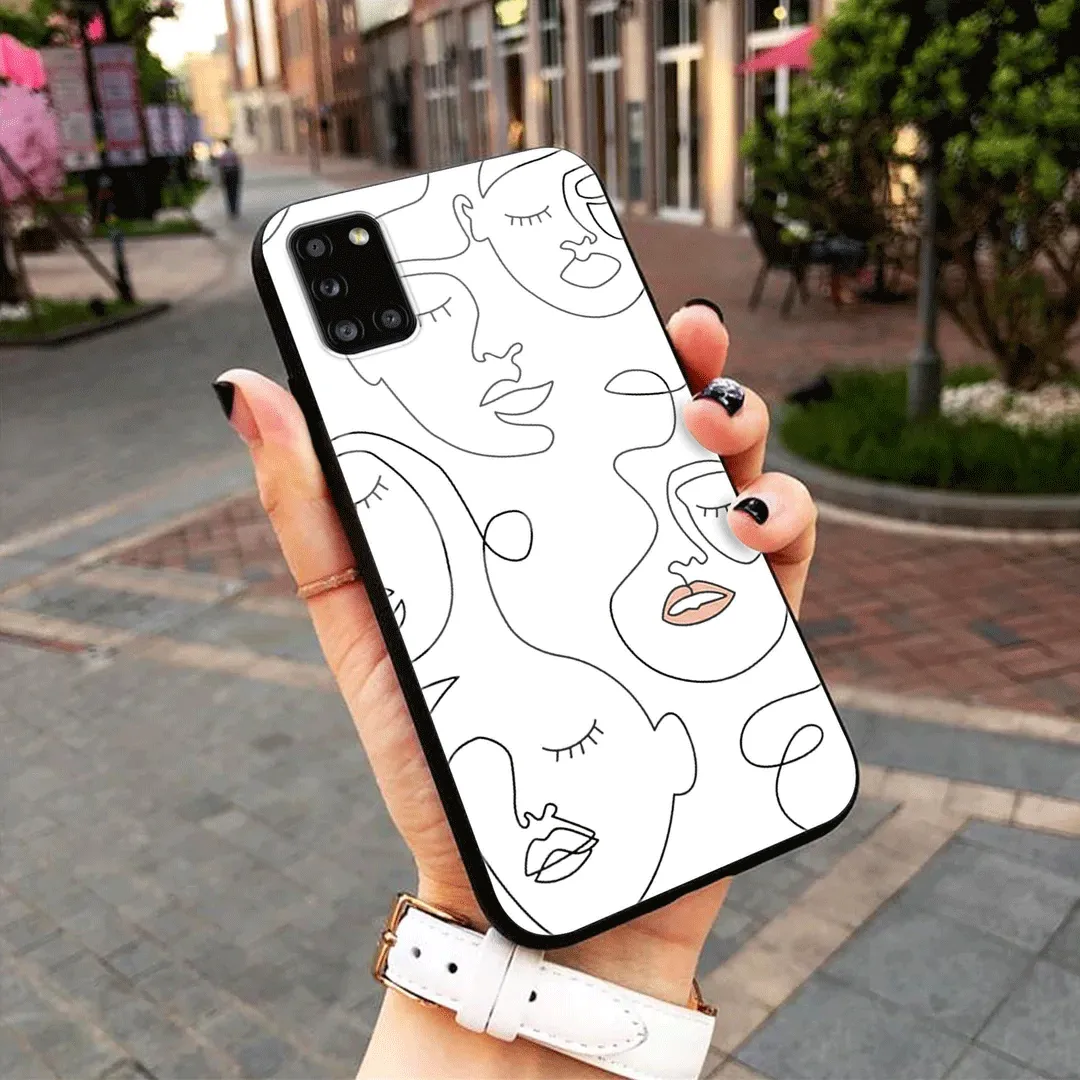 Girls Line Art - HQ Ultra Shine Premium Glass Phone Case All Models