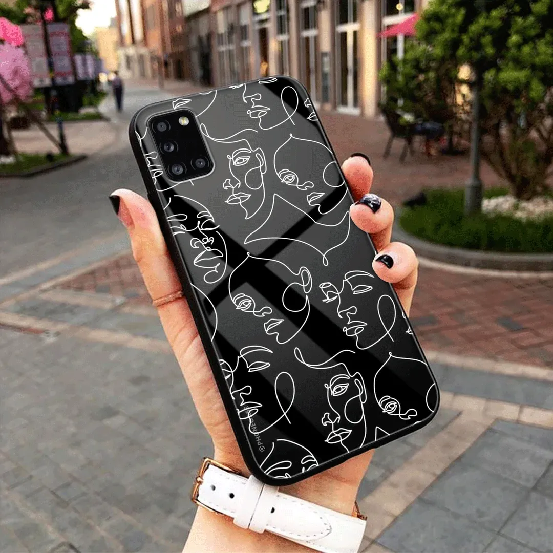 Girls Line Art - HQ Ultra Shine Premium Glass Phone Case All Models