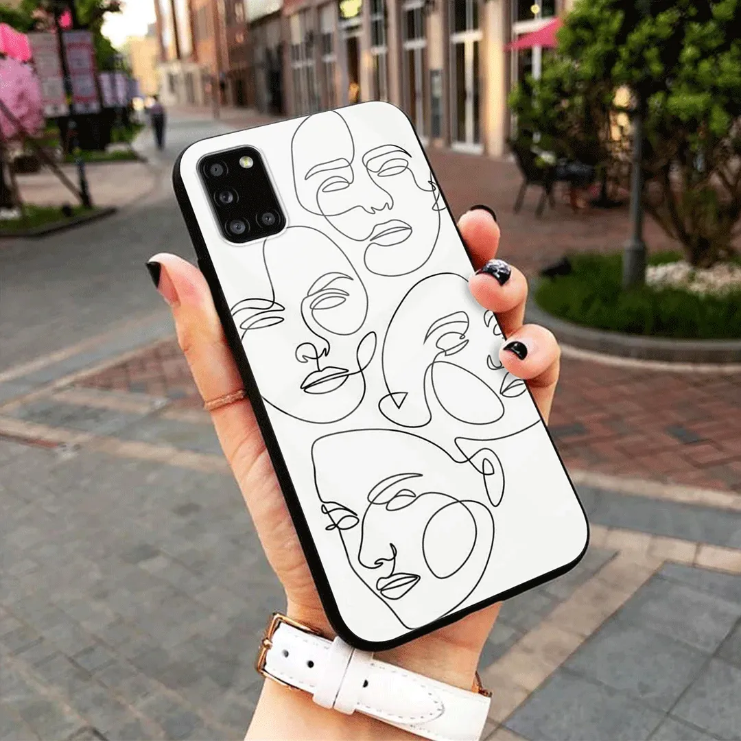 Girls Line Art - HQ Ultra Shine Premium Glass Phone Case All Models