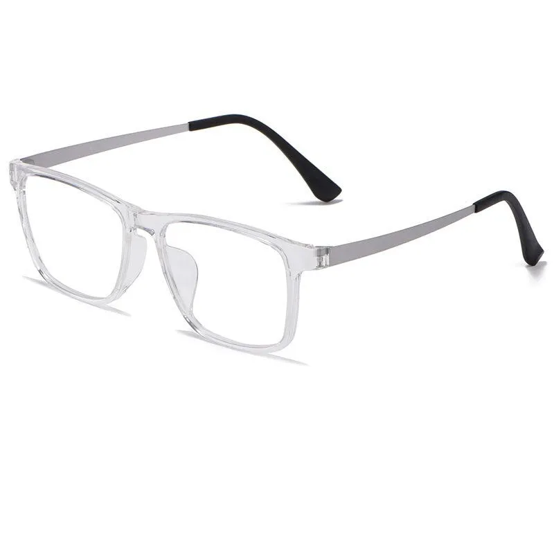 Hdcrafter Unisex Full Rim Square TR 90 Titanium Frame Eyeglasses 3068h