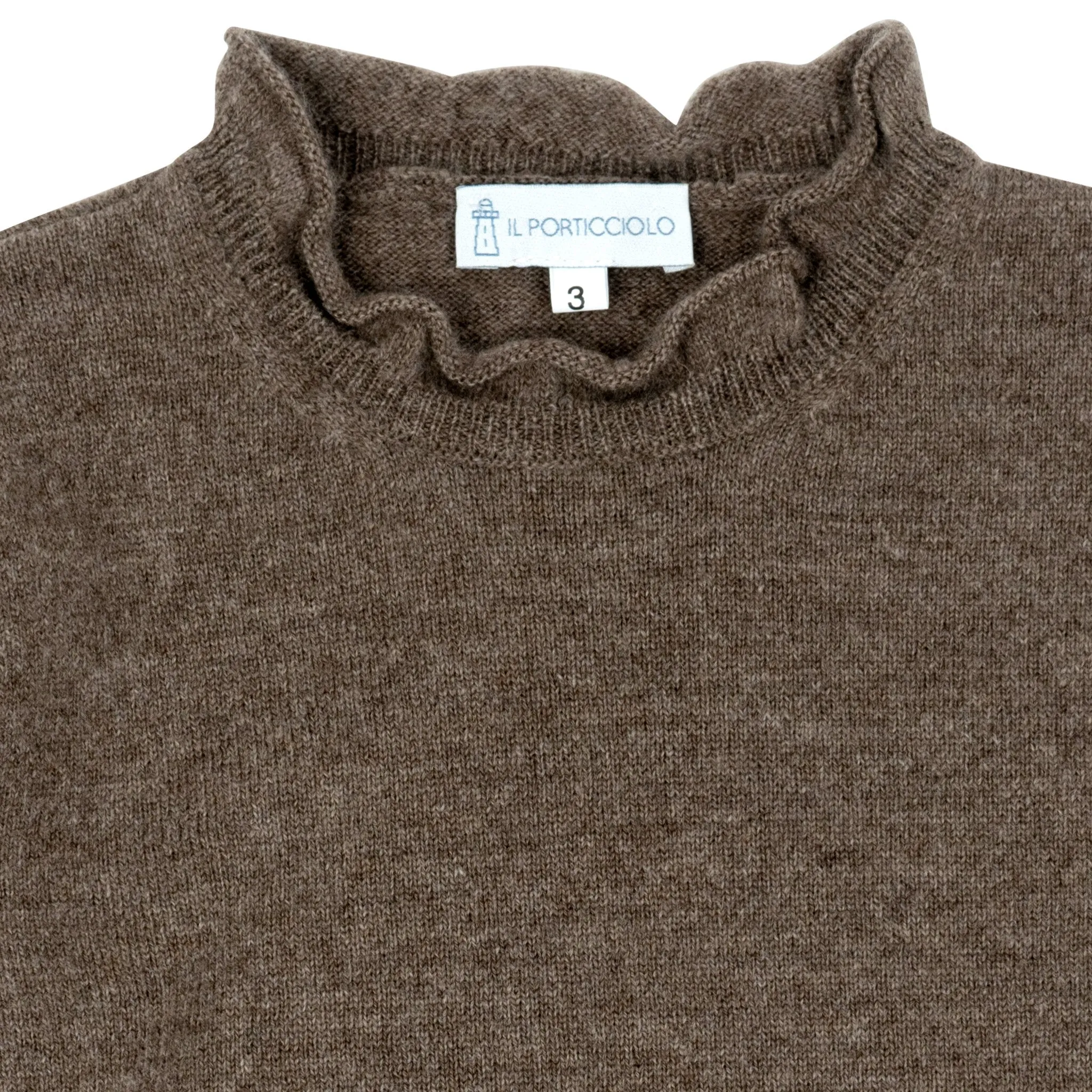 High Neck Jumper - Brown