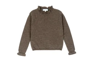 High Neck Jumper - Brown