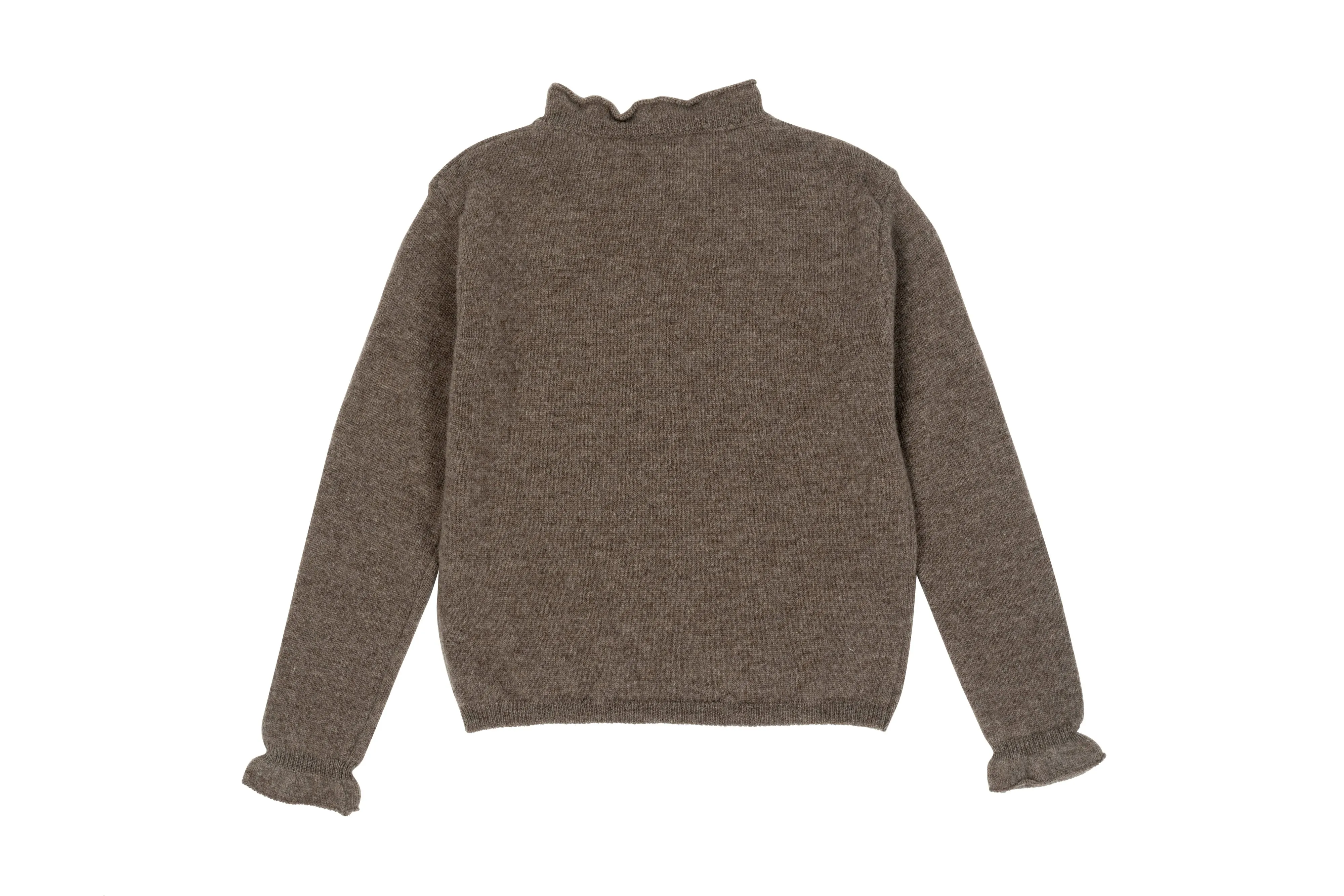 High Neck Jumper - Brown