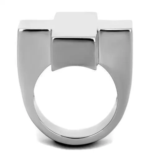 High polished (no plating) Stainless Steel Ring with No Stone for Women Style TK1827