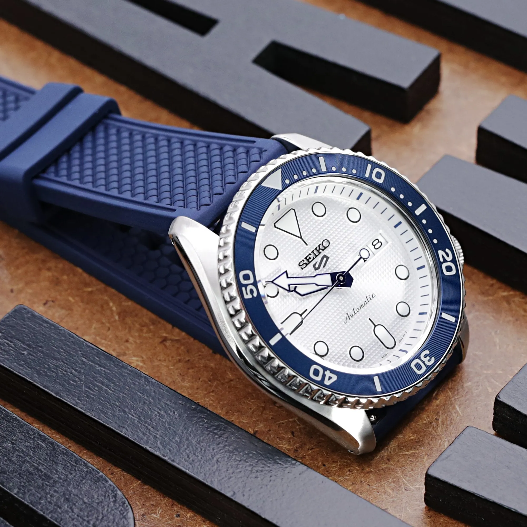 HONEY Blue FKM Quick Release Rubber Strap