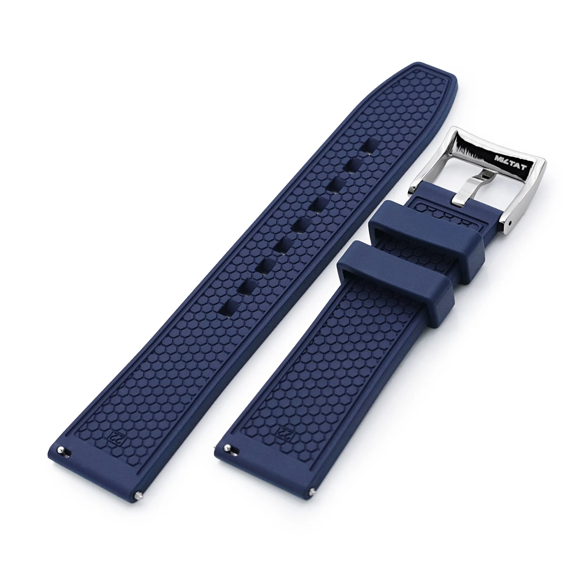 HONEY Blue FKM Quick Release Rubber Strap