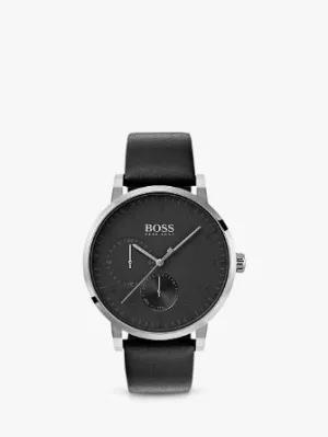 Hugo Boss Oxygen Leather Strap Watch