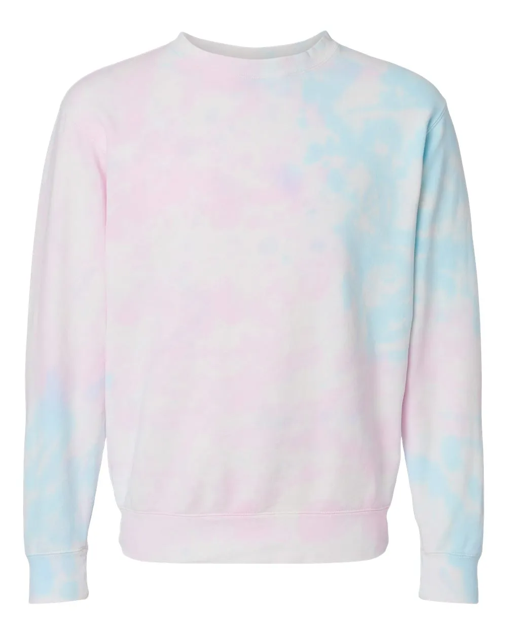 Independent Trading Co. Midweight Tie-Dyed Crewneck Sweatshirt PRM3500TD