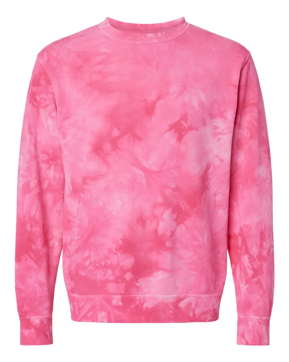 Independent Trading Co. Midweight Tie-Dyed Crewneck Sweatshirt PRM3500TD