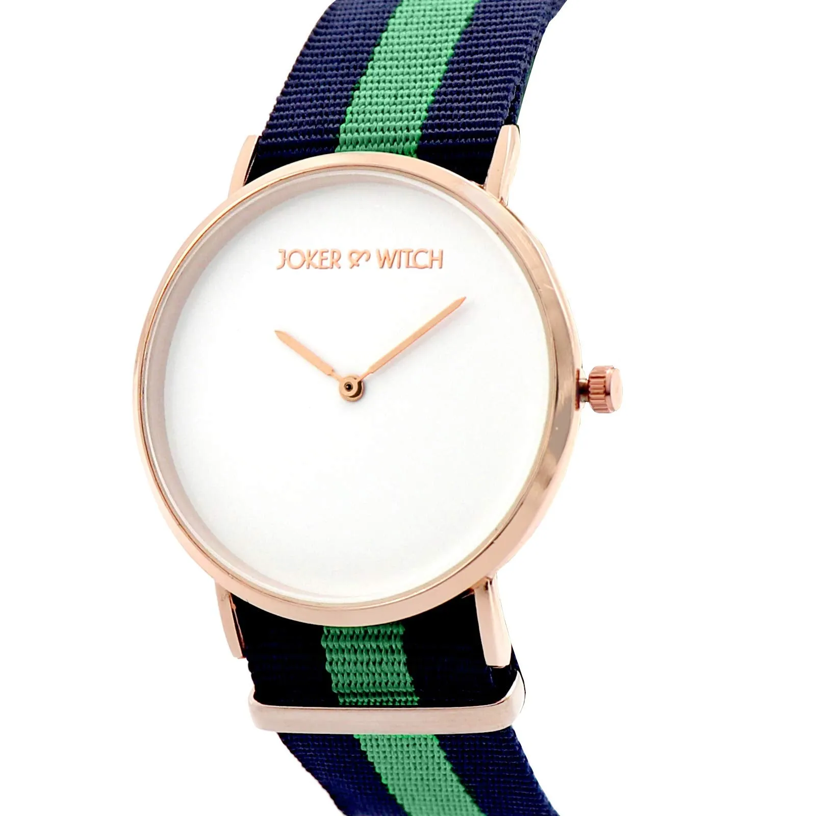 Joker & Witch Classic Stripes Blue Green Multicolor Strap Analog Watch for Women