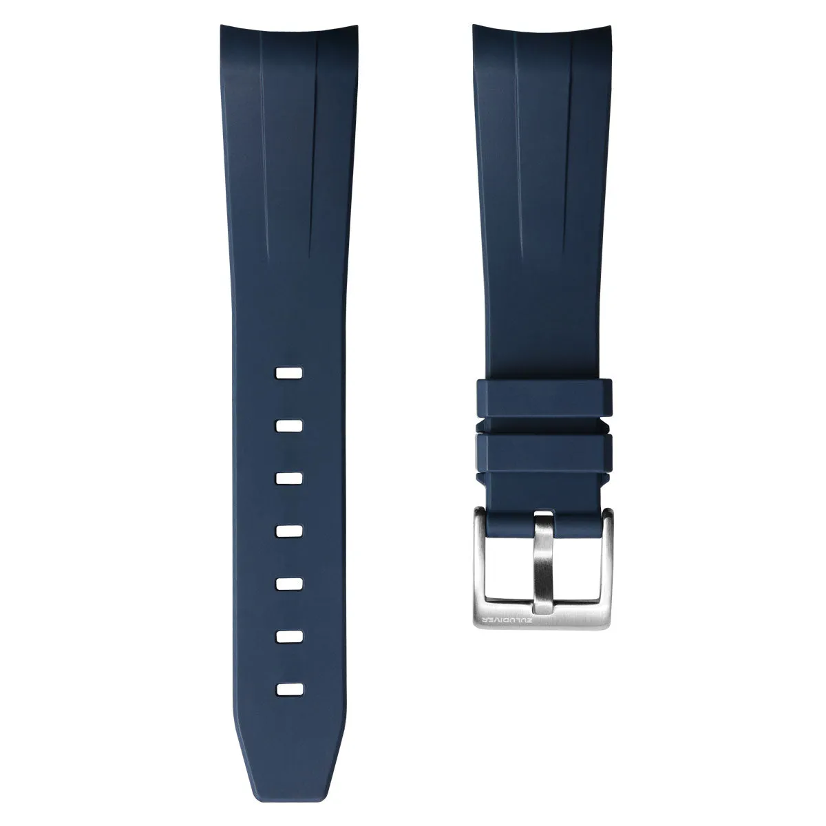 Kingsand ZULUDIVER Rubber Watch Strap - Azure Blue