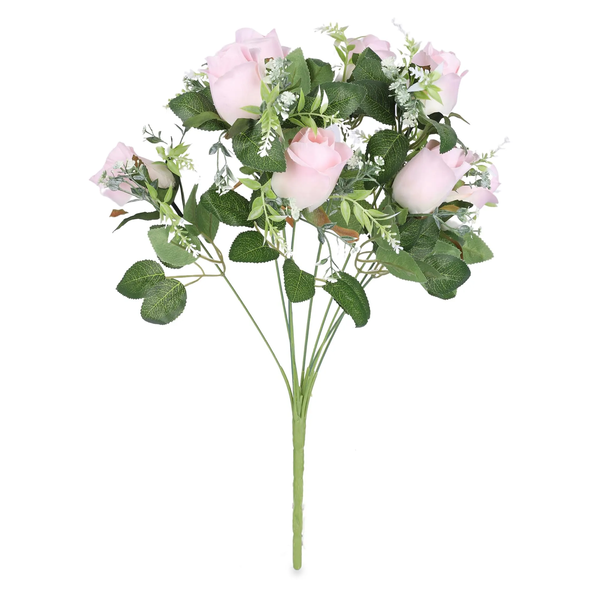 Kuber Industries Artificial Flowers For Home Décor|Natural Looking Indoor Fake Flowers For Vase|Artificial Flowers For Decoration|Without Basket (Pink)